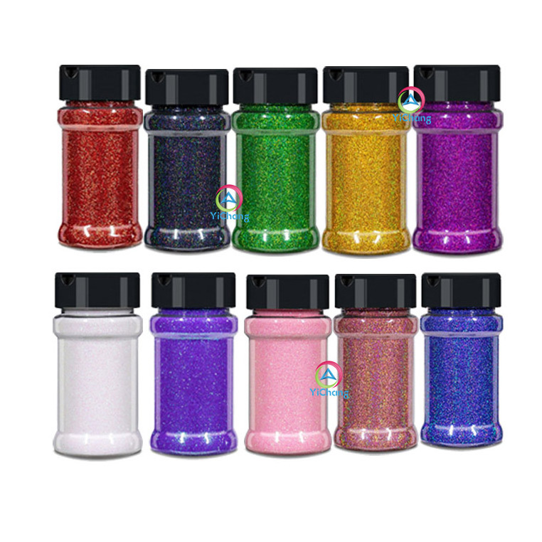 Polyester 2 oz Bottles Shaker Ultra Fine Glitter Craft for Decoration Printing Nails