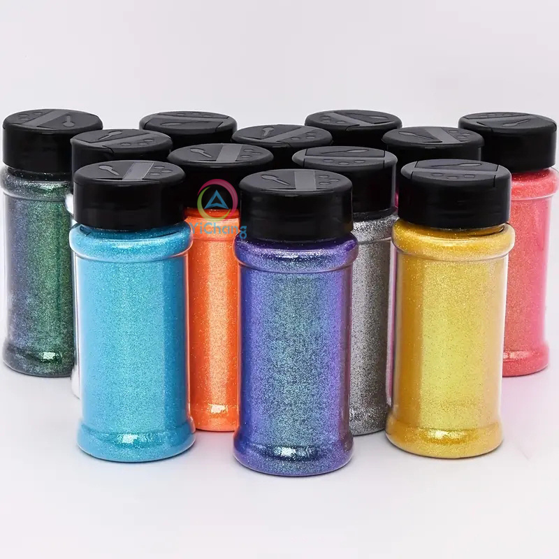 Christmas Decorations Wholesale Fine Polyester Glitter Powder Oz Jars Bottle Polyester Glitter