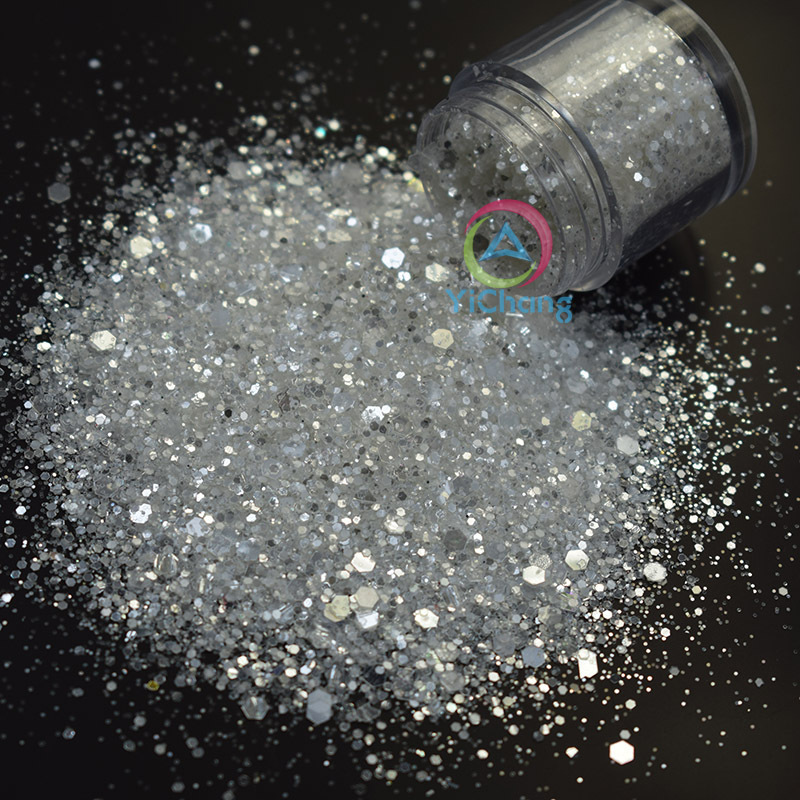 Wholesale Ultra Fine White Diamond Cosmetic Glitter for Nail Art Resin art Snow Globe Tumbler Craft