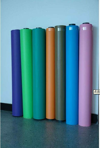 Polyester fabric with PEVA coating