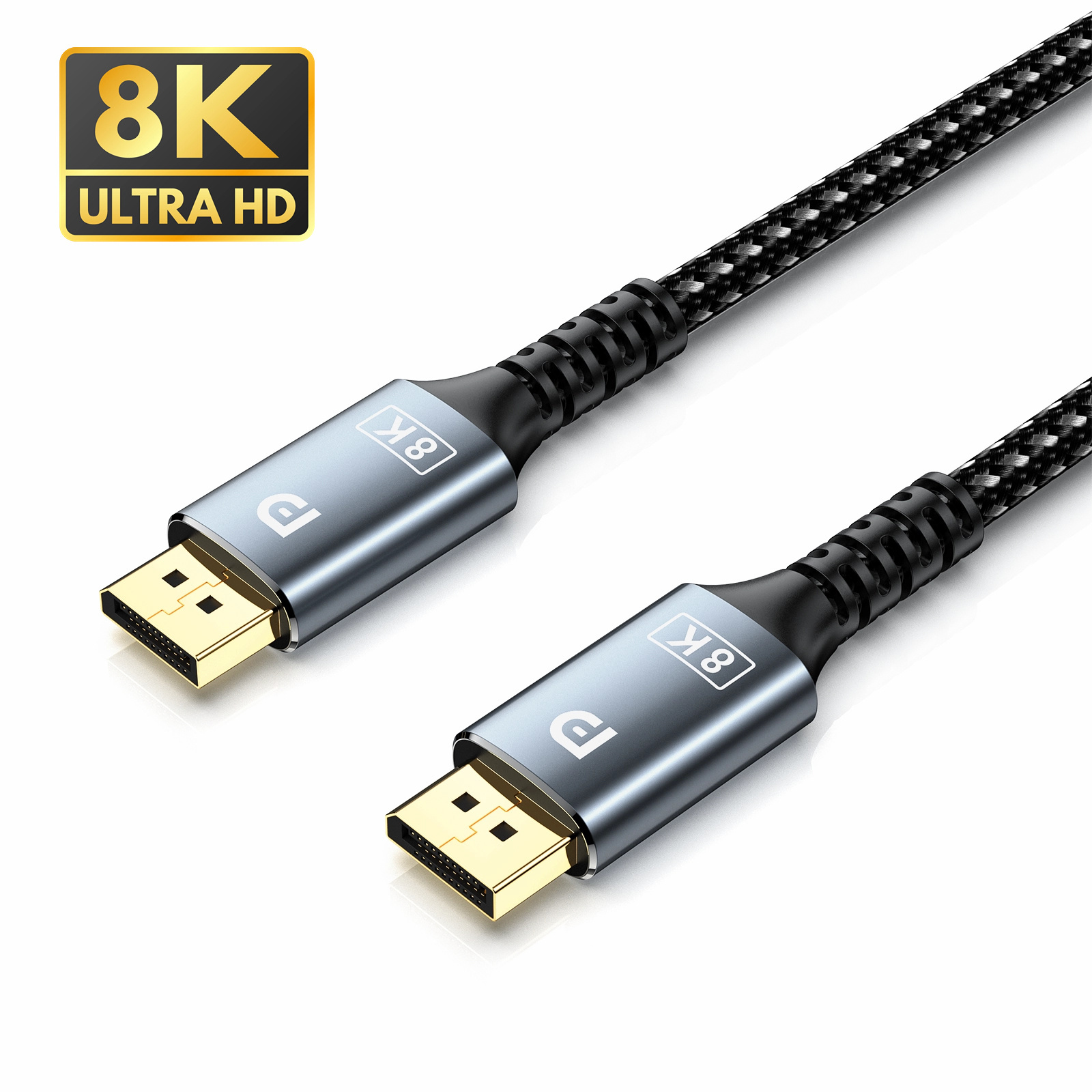 custom logo Display Port 1.4 Cable 8K 60Hz 4K 144Hz DisplayPort to DisplayPort Cable for Gaming Monitor DP cable to DP