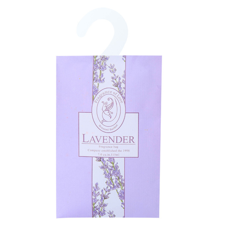 Hot Selling Wardrobe Room Lavender Bag Air Freshener Sachets Scented Paper Fragrance Sachet