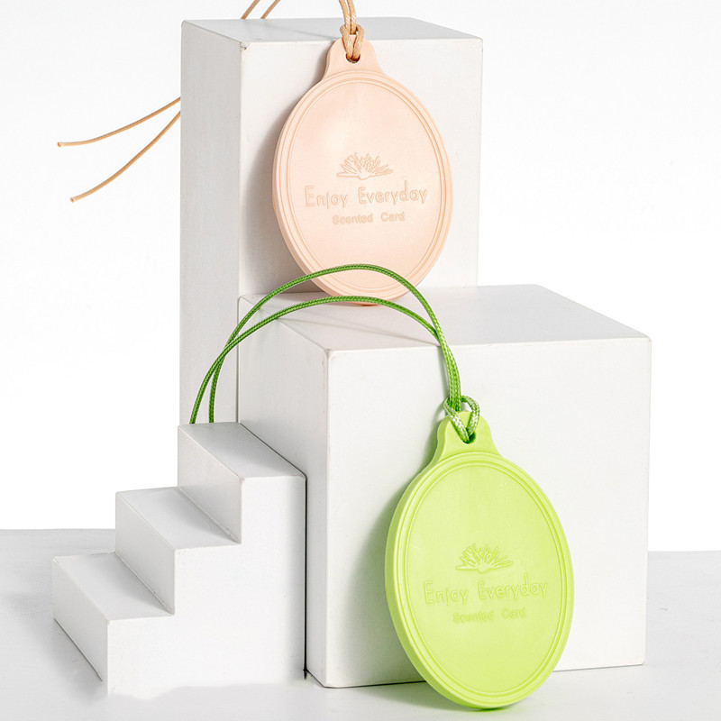 8 Scents Stocked Air Fresheners Card Custom Available Car Hanging Plastic Fragrance Card Air Freshener With Gift Package