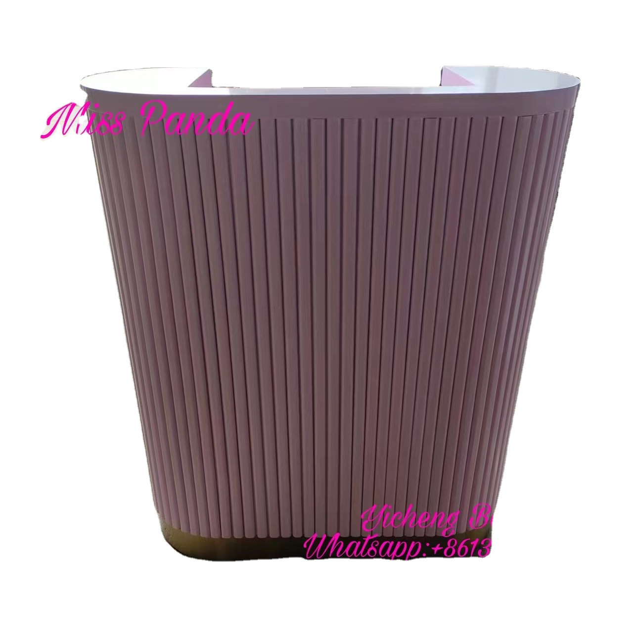 Well Designed pink  reception desk modern salon reception desk recention desks for salons Professional china Supplier