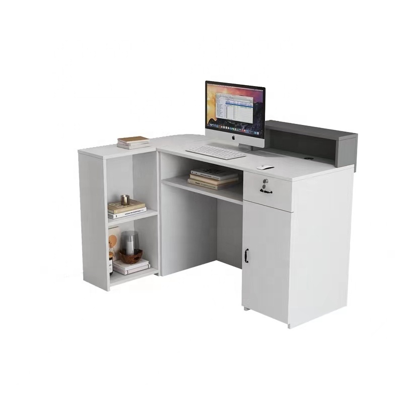 Fast delivery staples office furniture desks reception desk with back wall tanning salon reception desks  Top Manufacture