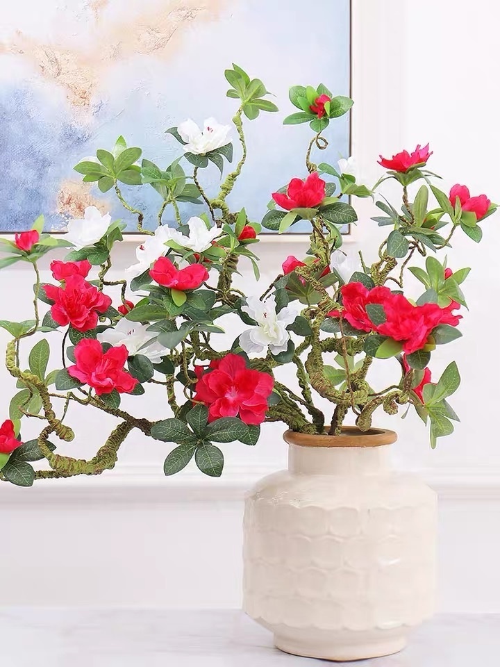 Wholesale  artificial foam branches azalea artificial flowers or home decor