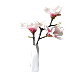 Artificial Magnolia Flower Bunch Floral Wedding Bouquet Party Home Decorations