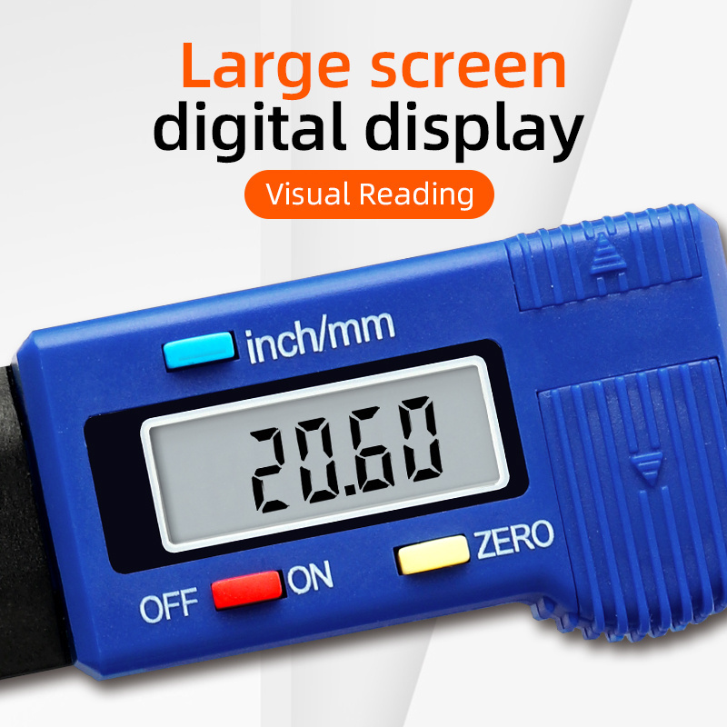 Tread depth digital micrometer measuring vehicle tire tire gauge