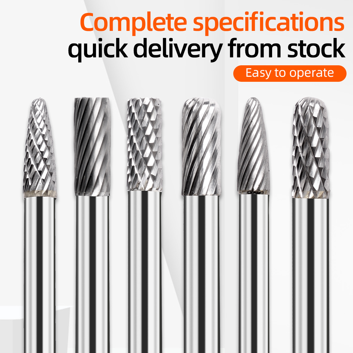 HRSK Tungsten Carbide rotary tool high-quality customization 3*5 rotary file tungsten carbide burr set