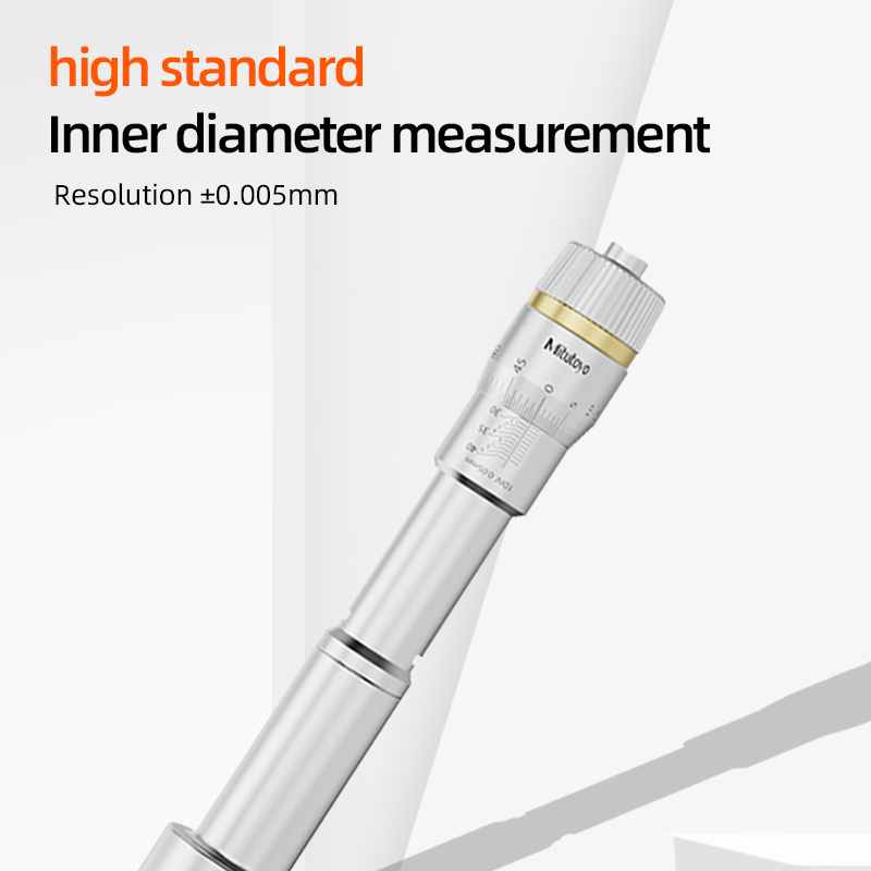 Japan Mitutoyo Three Claw Inside Micrometer 368-161 Digital Display Three Point Self-Centering Aperture Micrometer