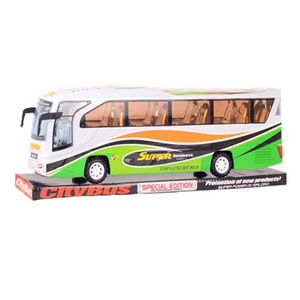 Plastic friction bus toys transportation toys for kids