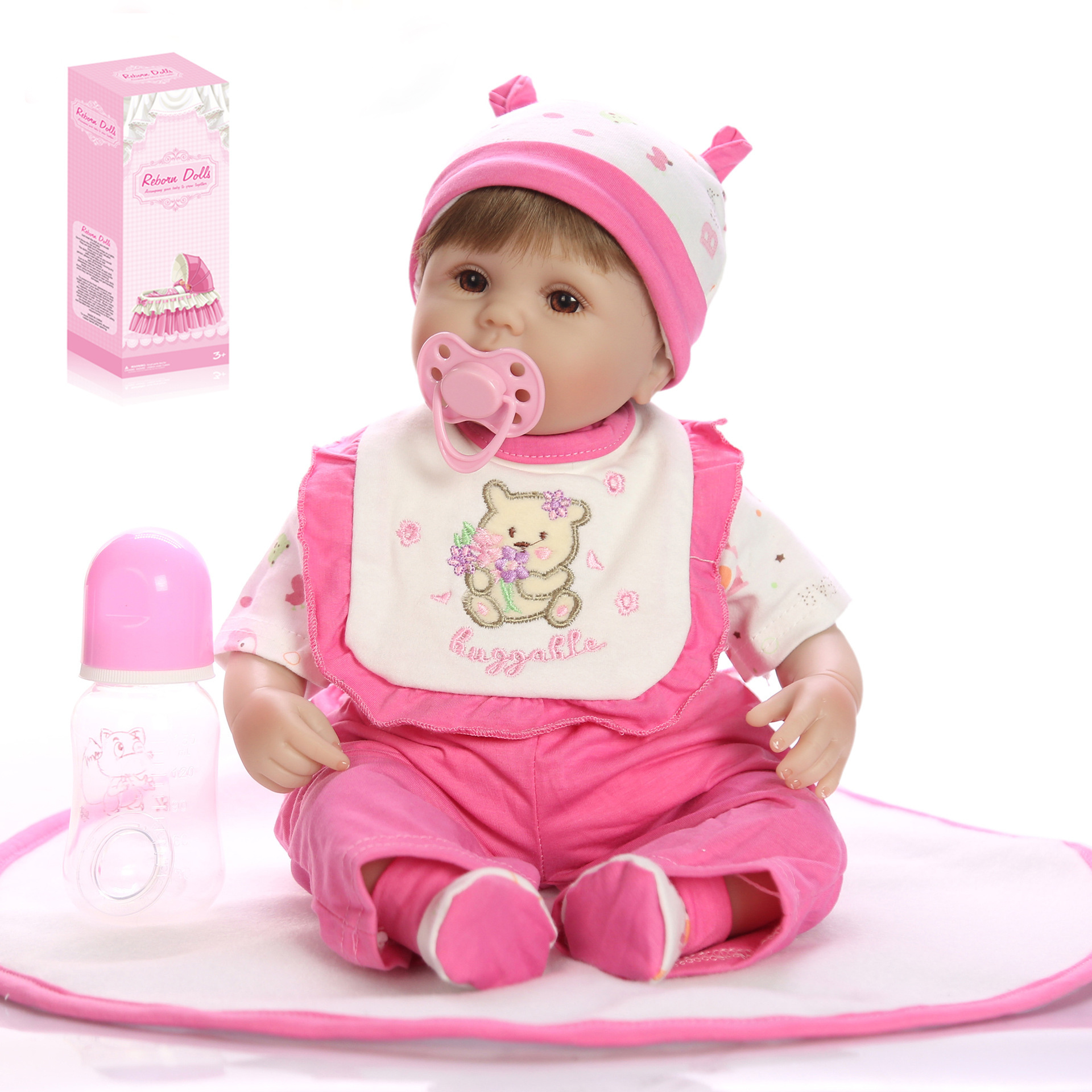 2023 Yicheng 45cm Princess Gifts Lifelike Educational Long Hair Teen Girl Set Real Rubber Silicone Baby Reborn Dolls