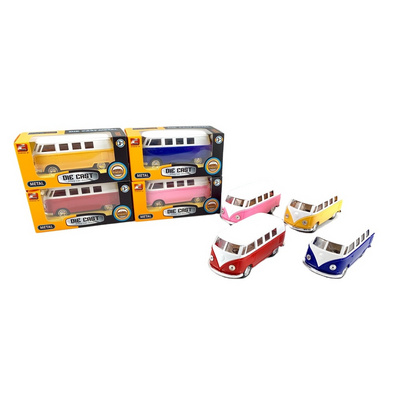 1:32 mini pull back die cast bus toys