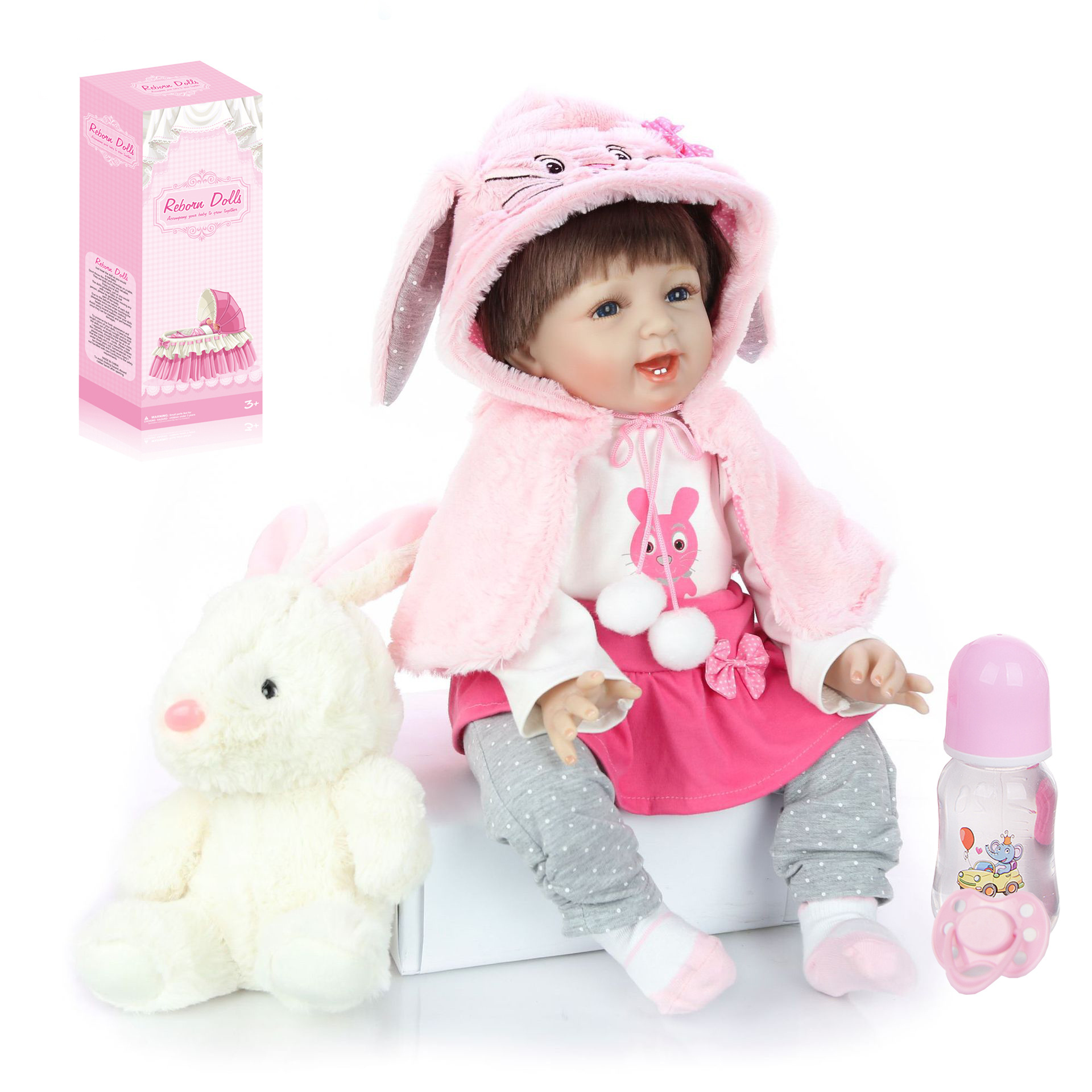 2023 Yicheng 45cm Princess Gifts Lifelike Educational Long Hair Teen Girl Set Real Rubber Silicone Baby Reborn Dolls