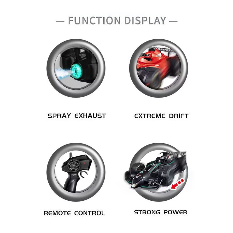 Cool Style Toy RC 1:12 F1 4WD High Speed Mist Spray Electric Sports Car Remote Controls Drift Car Racing Model