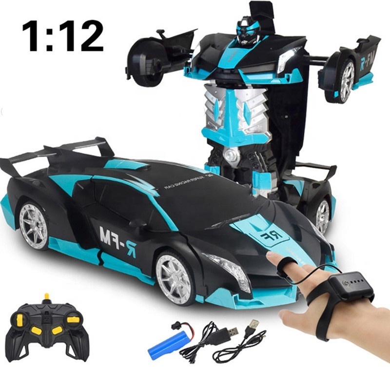 Hot Sale Rc Stunt Car Watch Gesture Transfer Robot 1:12 Transforming Toy Remote Control Toy Rc Cars For Adults With High Speed