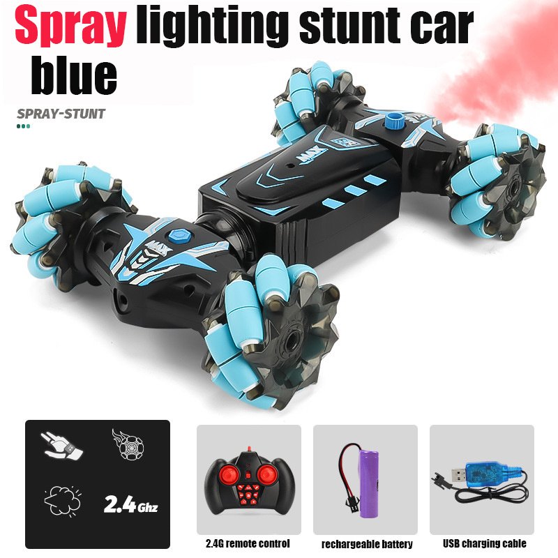 2022 Yicheng New 2.4g Stunt Twist Spray Rc Model Scale Drift Cars Carrinho De Controle Remoto De Drift Toy Car With Watch Remote