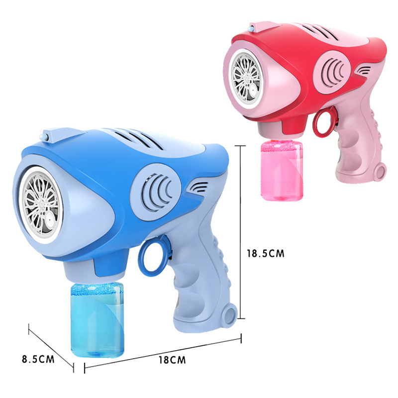 2022 Manufacturer Colorful Space 5 Holes Electric Water Gun Slugterra Toys Music Gun Bubble Guns With Light And Batteries