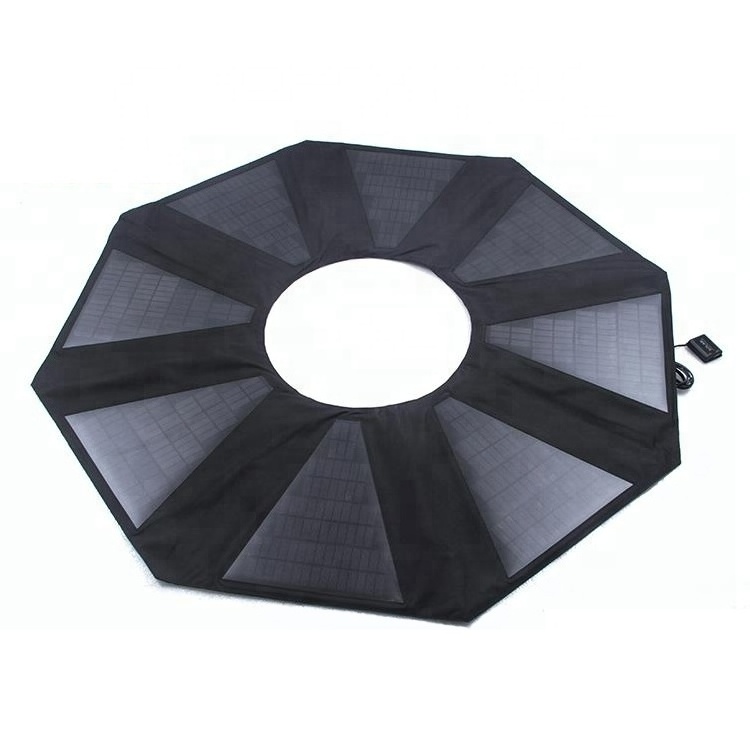 Foldable sun solar beach umbrella beach solar charger panel usb with solar panel