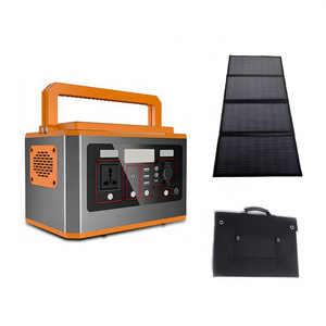 Home 500w Portable Solar Inverter Generator Energy Storage UPS Power Station Indoor Outdoor Power Generator