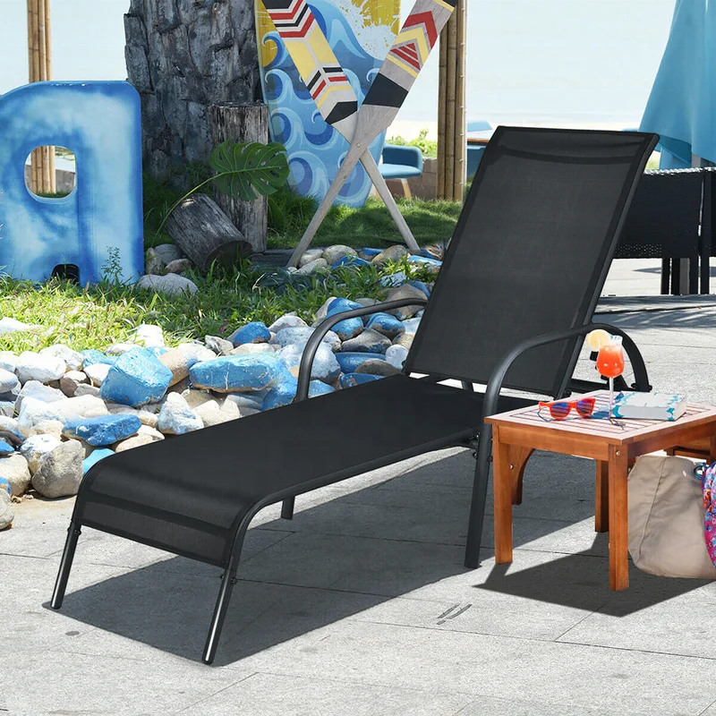 Beach Lounge Chair Outdoor Promotional Folding Chair Garden Leisure Sun Lounger