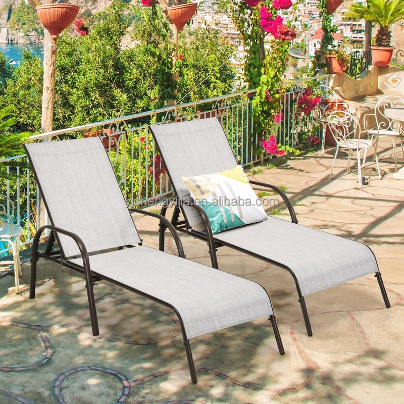 Swimming Pool Chaise Lounge Beach Aluminum Outdoor Furniture Sun Lounge Chair