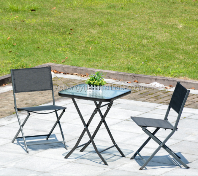 Mesh Steel Garden Furniture 3Pc Set Bistro Set Outdoor Garden Furniture