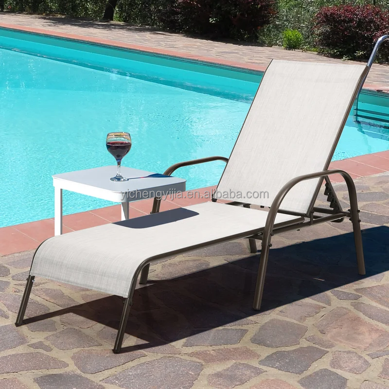 YCYJ Jiangxi Ileisure Pool Furniture Metal Aluminium Recliner Patio Outdoor Beach Chaise Lounge