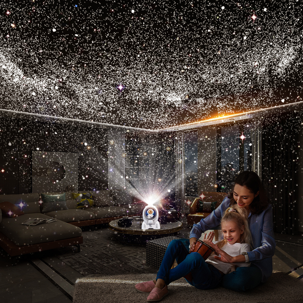 Galaxy Planetarium Projector Starry Sky Night Light for Kids Ceiling Room Decor with Star Projector LED Lamp