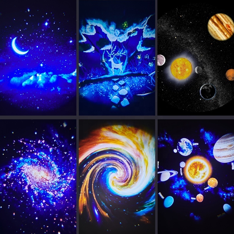 Tiktok Hot Sale 6 in 1 Planetarium Star Night Light Projector Galaxy Projector for Adults and Kids on Ceiling