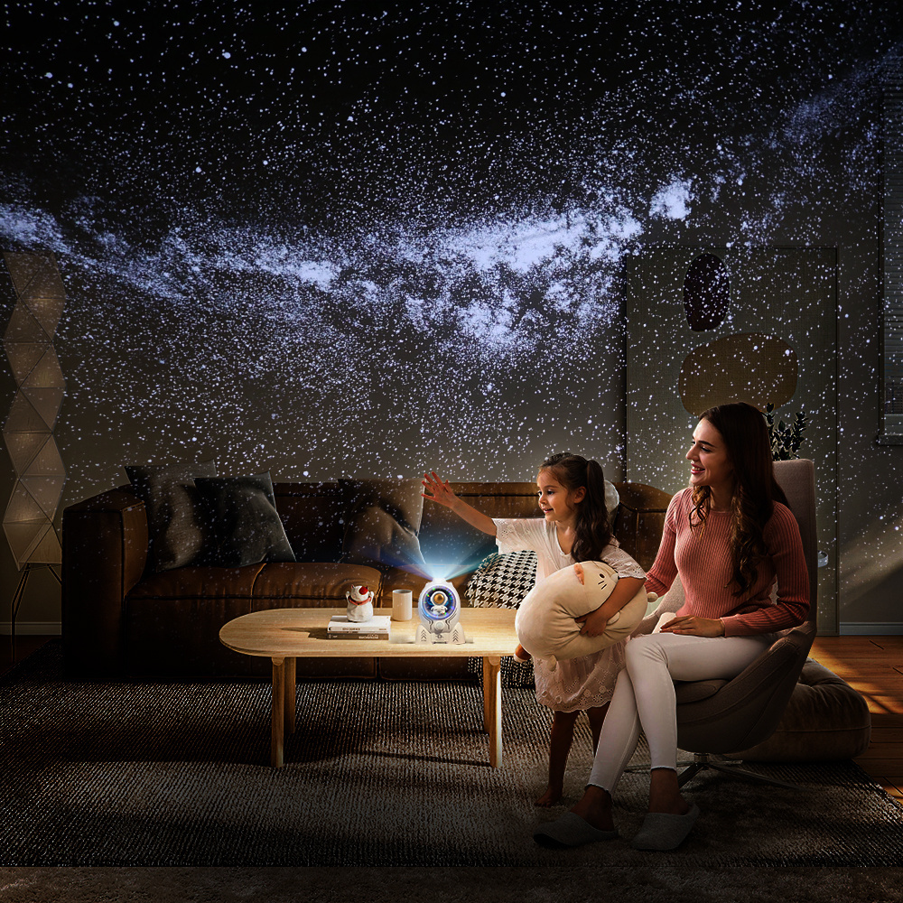 Galaxy Planetarium Projector Starry Sky Night Light for Kids Ceiling Room Decor with Star Projector LED Lamp