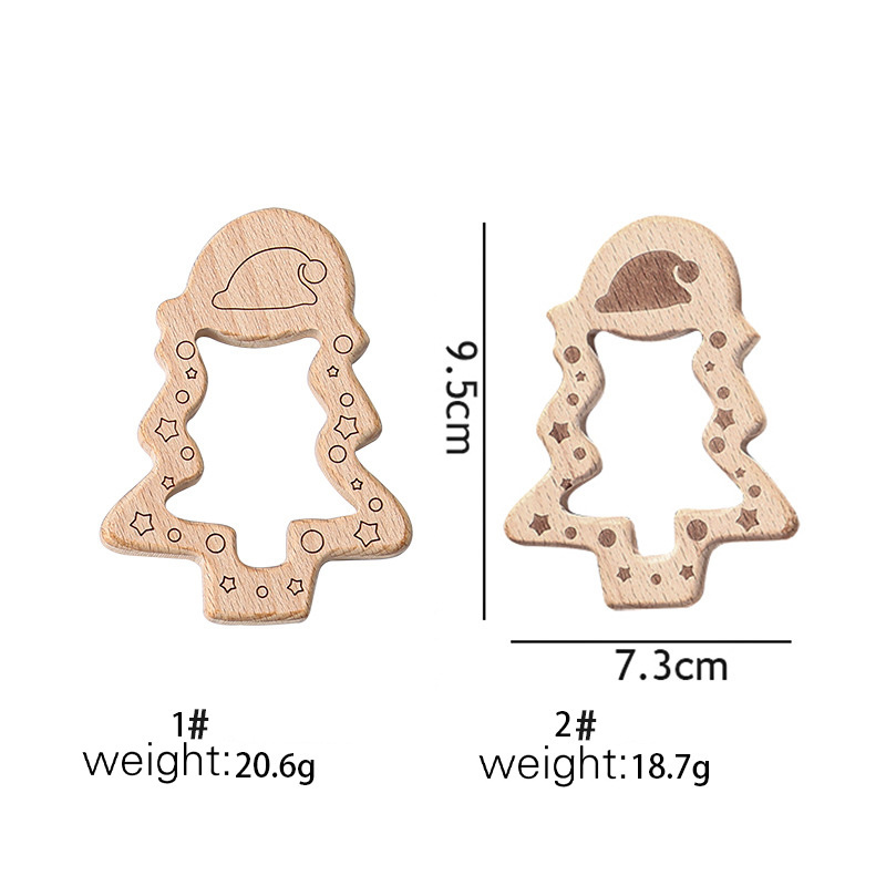 Snail Tooth Molars Stick Bite High Quality Children's Christmas series baby tooth glue accessories diy wooden molar toys