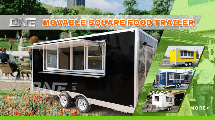 ONE concession trailer mobile hot dog cart mini food truck fully equipped ice cream pizza food truck trailer