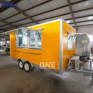 DOT catering equipment food truck fully equipped restaurant ice cream cart with wheels street mobile pizza bbq food trailers for