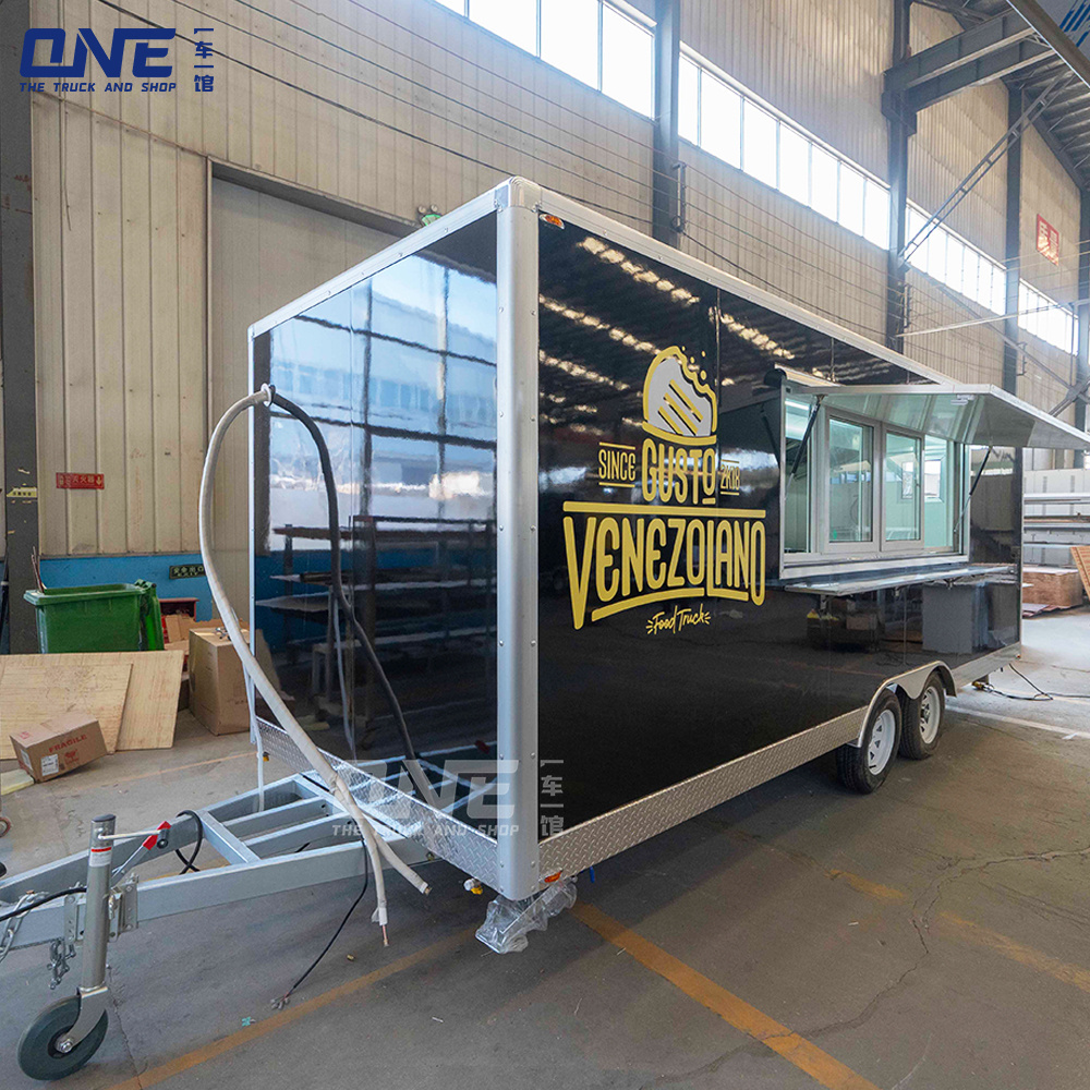 YiCheYiGuan used food trailers for sale by owner mini hot dog cart food truck purchase food trailer with full kitchen equipments