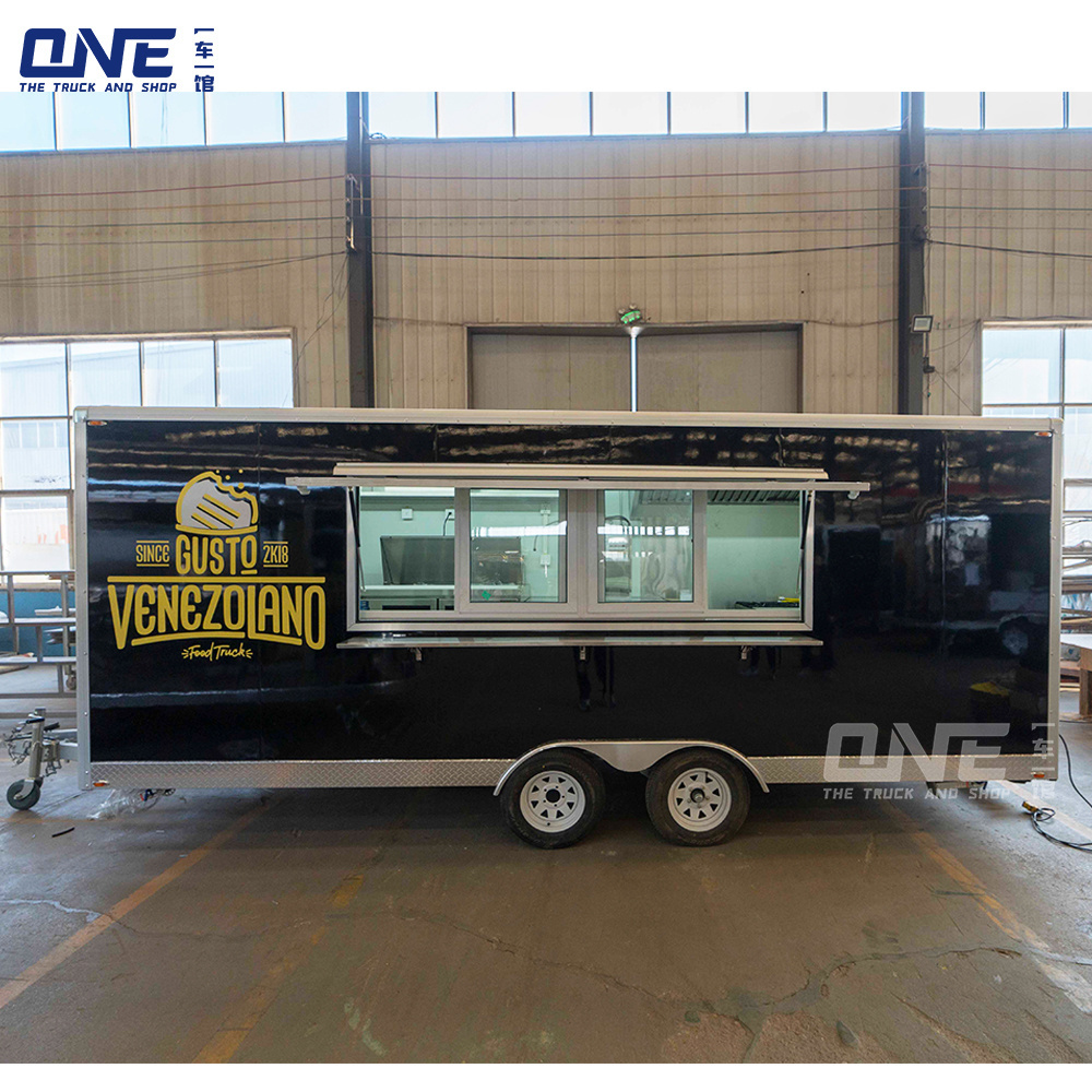 YiCheYiGuan used food trailers for sale by owner mini hot dog cart food truck purchase food trailer with full kitchen equipments