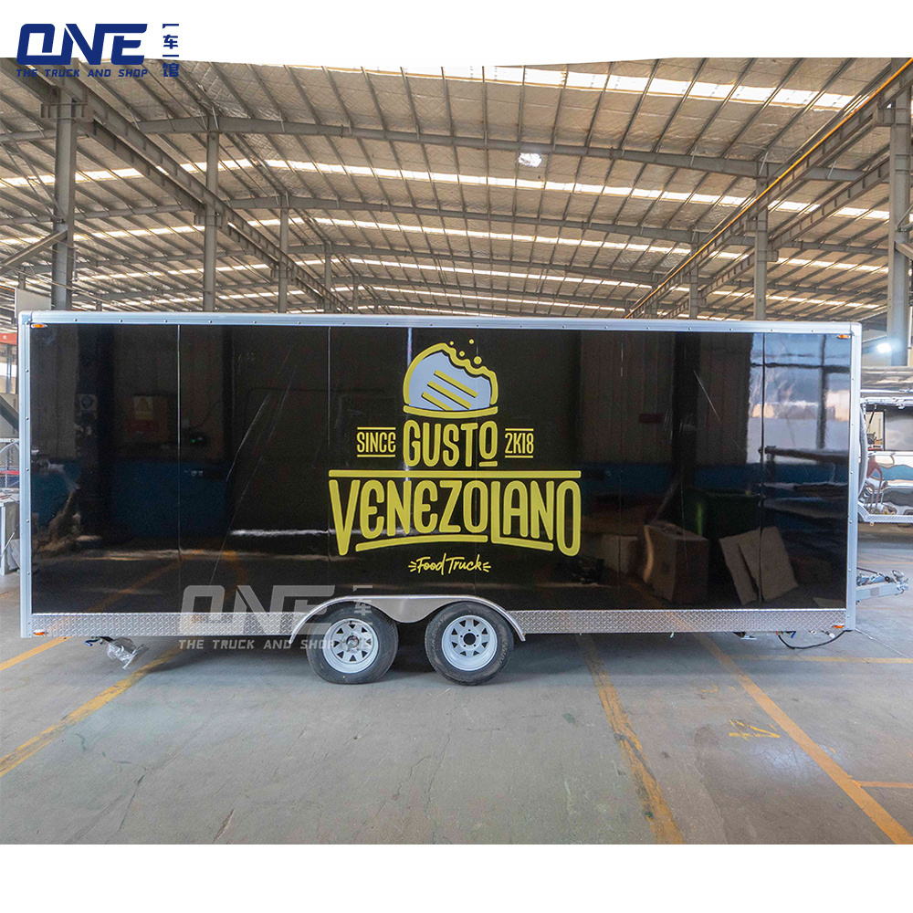 YiCheYiGuan used food trailers for sale by owner mini hot dog cart food truck purchase food trailer with full kitchen equipments