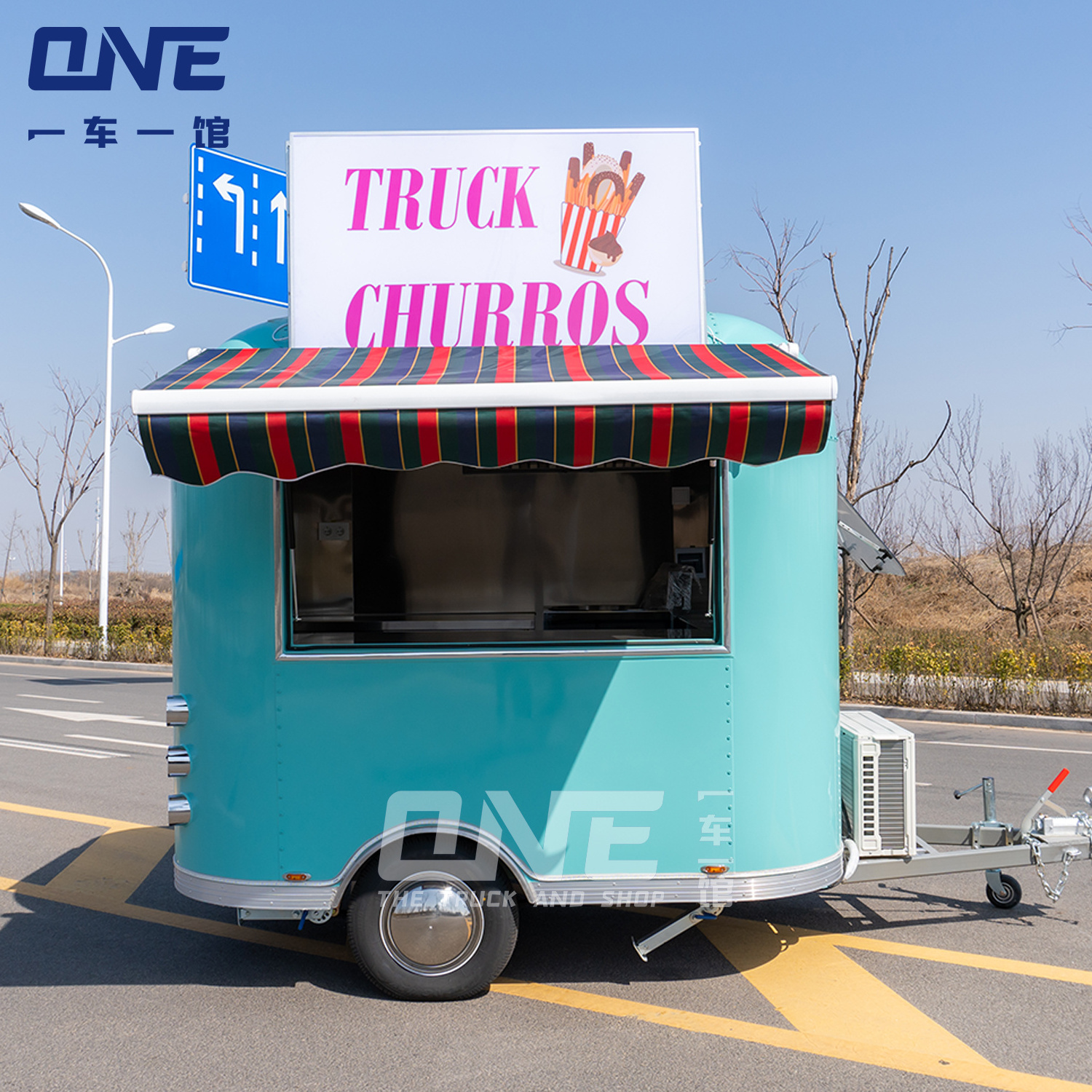 fully equipped  food van trailer mobile food truck for sale in dubai coffee cart food trailer exporter