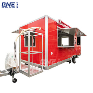 Food trailer mobile kitchen bbq grill food trailer fully equipped remorque pizza oven food truck for sale in usa