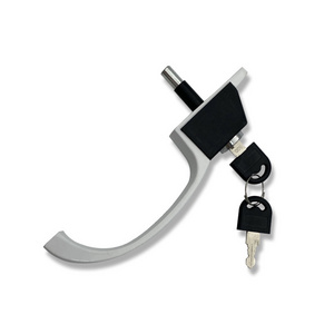 Aluminum alloy  screen window handle lock with key