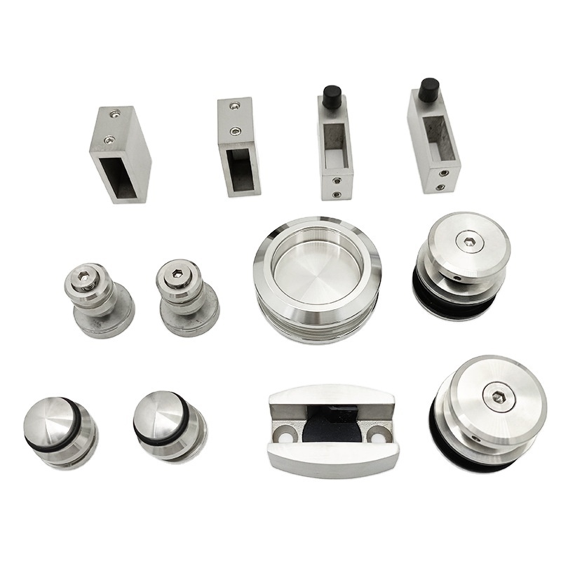 High quality low price stainless steel glass sliding shower door hardware kits