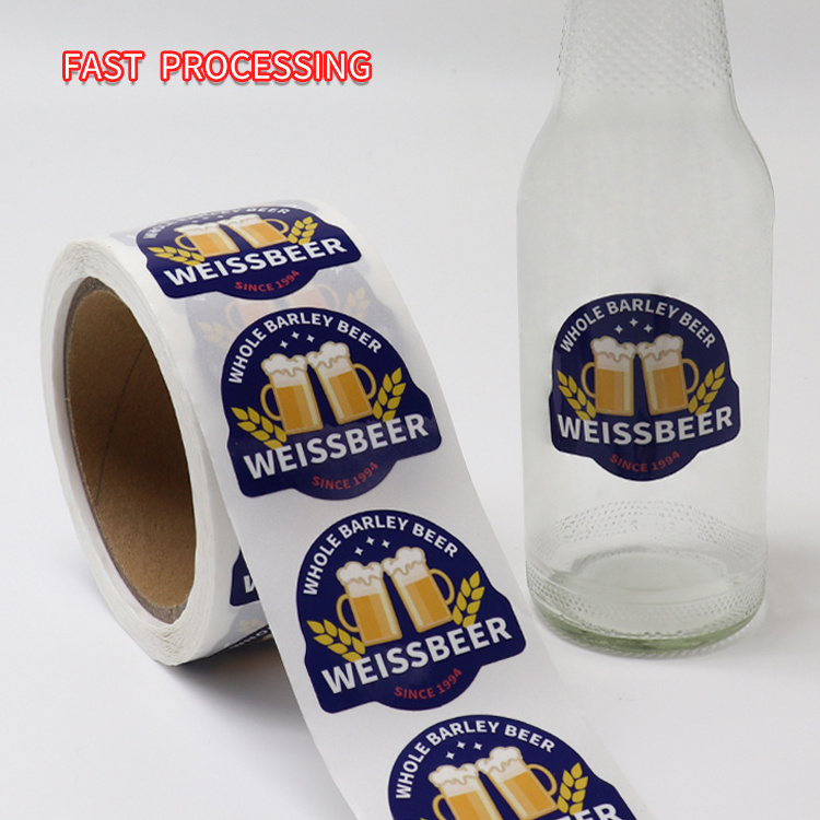 High Quality Custom Sticker Label For Cigar Vinyl Waterproof Logo Stickers Maker Printing Embossing Band Labels