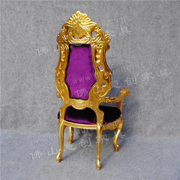 Perfect wedding event bride and bridegroom king used chairs for royal with crown throne chairs