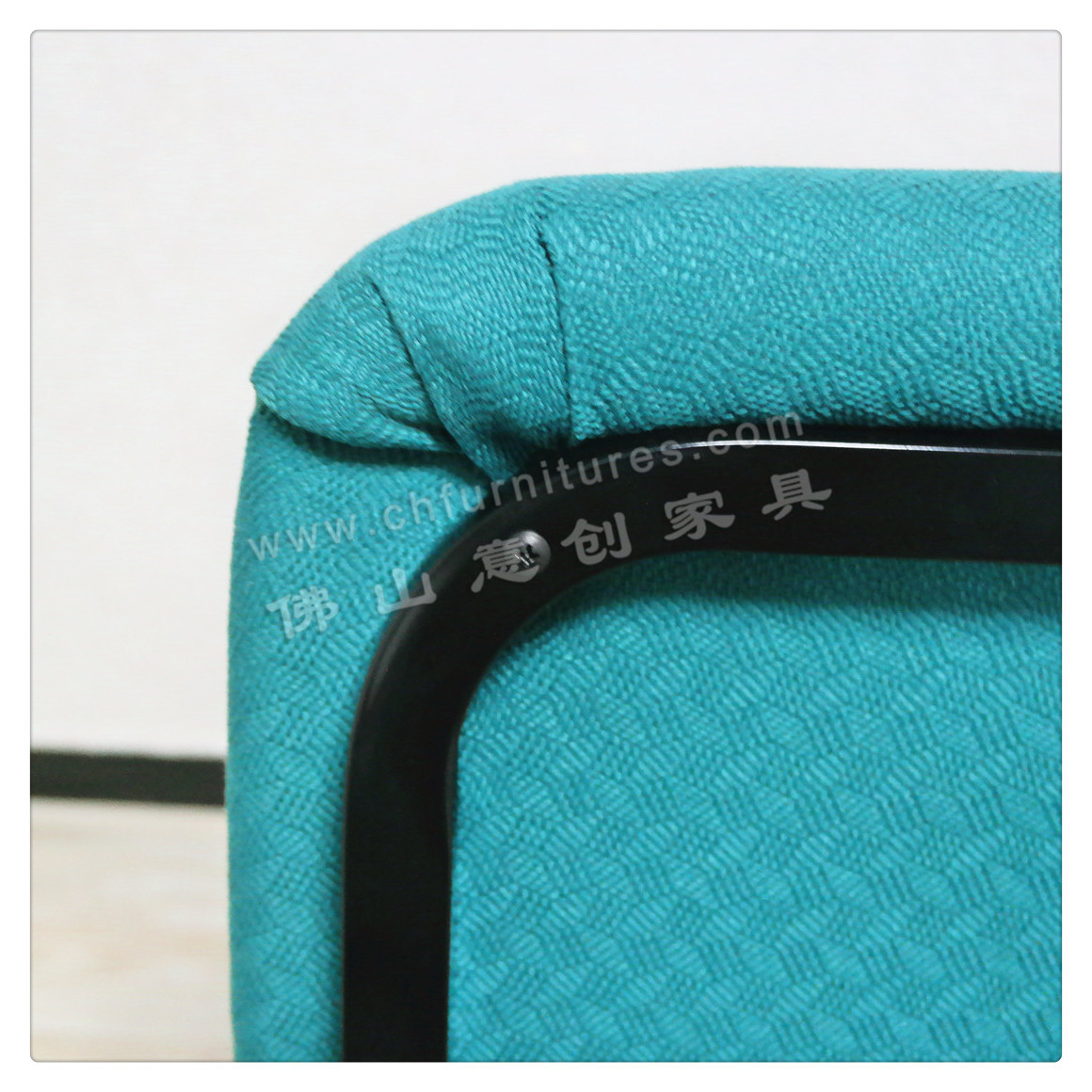 Wholesale Assembly Hall Furniture Green Gray Metal Auditorium Chair For Church With Armrest