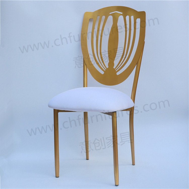 Factory directly wholesale gold ballroom chair for rental outdoor events wedding hall chairs