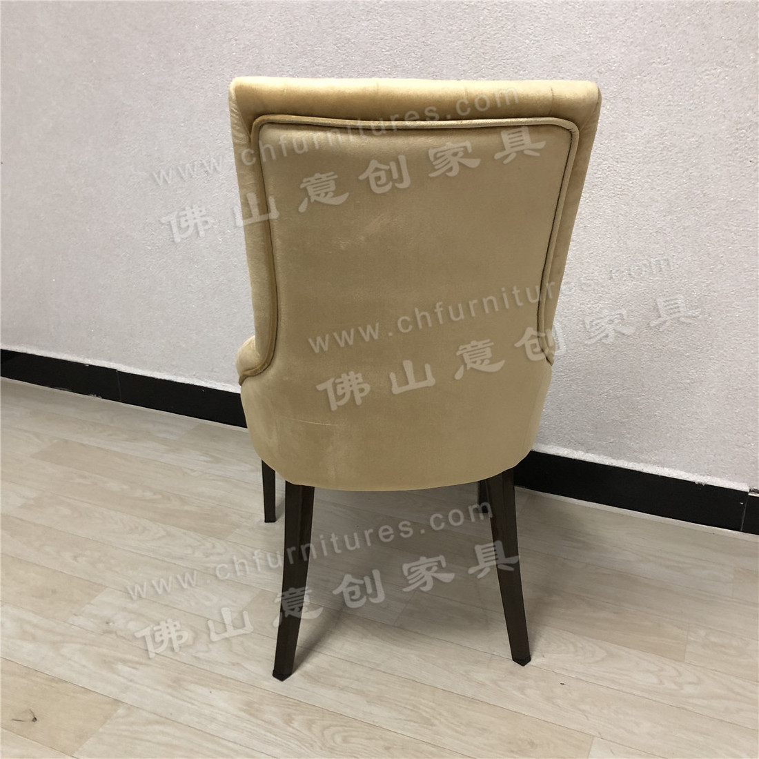 French golden royal velvet fabric luxury arm living room sitting modern hotel chairs for dining