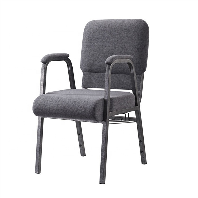 Hot Sale Used Interlocking Church Chairs with Arms, Bookshelf Theater Furniture High Density Mould Seat Cushion