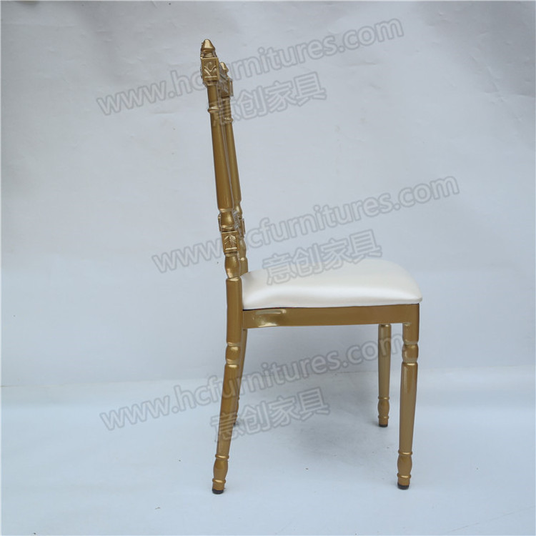 Wholesale antique royal metal golden King throne luxury wedding Napoleon chair