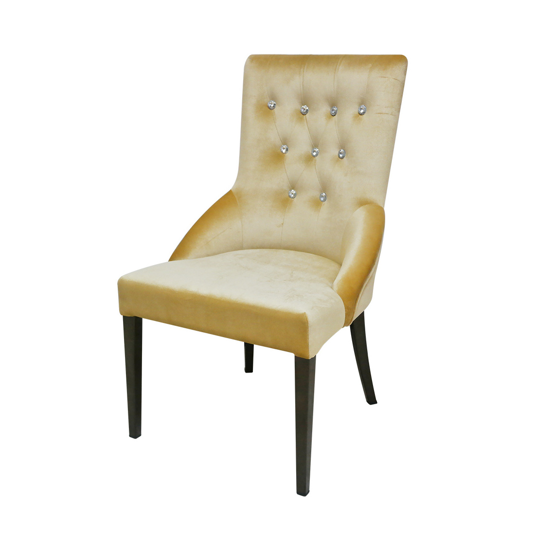 French golden royal velvet fabric luxury arm living room sitting modern hotel chairs for dining