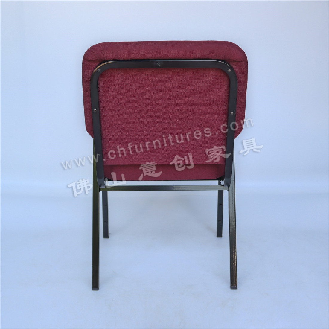 Yichuang Furniture High Quality Pew Interlocking Blue Upholstery Arm Chairs For Church